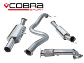 COBRA-FD67c Ford Fiesta Mk7 ST180 & ST200 13- Turboback-system (Med De-Cat & Ljuddämpare) Singelutblås Cobra Sport (1)