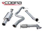 COBRA-FD67d Ford Fiesta Mk7 ST180 & ST200 13- Turboback-system (Med De-Cat & Ej Ljuddämpat) Singelutblås Cobra Sport (1)
