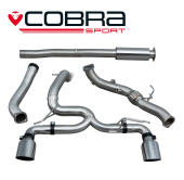 COBRA-FD96c Ford Focus RS (Mk3) 15- Turboback-system (Med De/Cat) Venom (Non-Valved) Cobra Sport (1)