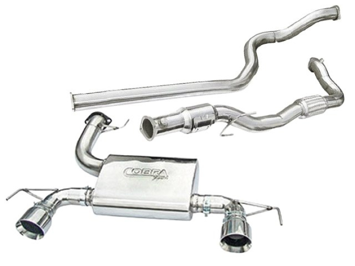 COBRA-VZ12b Opel Corsa D 07-09 Nurburgring Turboback-system (Med Sportkatalysator & Ej Ljuddämpat) Cobra Sport