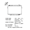 93-97 Toyota Land Cruiser (HD) (3-Radigt Cellpaket i Koppar) Kylare CSF Radiators