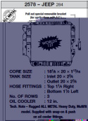 87-04 Jeep Wrangler (HD) - 3 Radig Kylare CSF Radiators