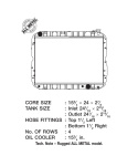 81-87 Toyota Landcruiser (Auto) (4-Radigt Cellpaket i Koppar) Kylare CSF Radiators