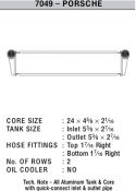 Porsche 987 Boxster/Cayman / Porsche 997 Carrera & GT3 / RS (Centerplacerad) Kylare CSF Radiators