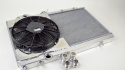 Mitsubishi Evo 7/8/9 Slim-Kylare med 12” SPAL-Fläkt i Fläktkåpa CSF Radiators