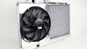 Mitsubishi Evo 7/8/9 Slim-Kylare med 12” SPAL-Fläkt i Fläktkåpa CSF Radiators