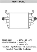 08-10 Ford Super Duty 6.4L Turbo Diesel Laddluftkylare CSF Radiators