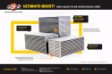 Cellpaket Intercooler (WATER/AIR) (Bar & Plate) 300x155x155 CSF Radiators