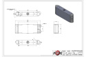 Universal Dual-Pass Oljekylare M22x1.5-anslutningar 330x120x55 CSF Radiators