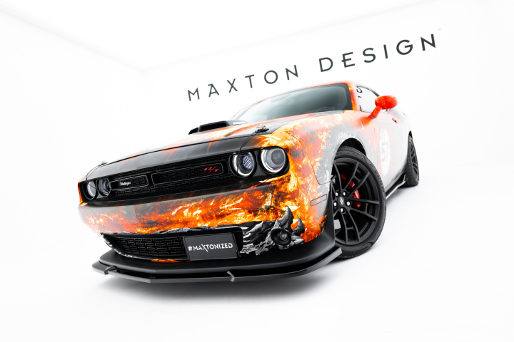 Dodge Challenger GT Mk3 Facelift 2014-2023 Frontsplitter / Frontläpp Maxton Design i gruppen Välj bilmodell / Dodge / Challenger 08+ / Styling hos DDESIGN Scandinavia AB (DO-CHL-3-GT-FD1G)