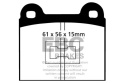 DP174 Ultimax2 Främre Bromsbelägg (Gata) EBC Brakes