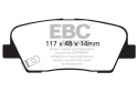 DP1806 Ultimax2 Bakre Bromsbelägg (Gata) EBC Brakes