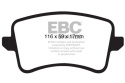 DP1988 AUDI A4 B8 / A5 B8 / Q5 Ultimax2 Bakre Bromsbelägg (Gata) EBC Brakes