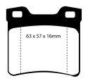 DP21048 Greenstuff Bakre Bromsbelägg (Gata) EBC Brakes