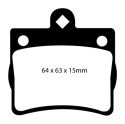 DP21135 Greenstuff Bakre Bromsbelägg (Gata) EBC Brakes