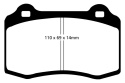 DP21140 Greenstuff Främre / Bakre Bromsbelägg (Gata) EBC Brakes