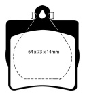 DP21191 Greenstuff Bakre Bromsbelägg (Gata) EBC Brakes
