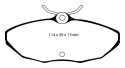 DP21221 Greenstuff Bakre Bromsbelägg (Gata) EBC Brakes