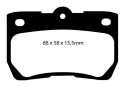 DP21586 Greenstuff Bakre Bromsbelägg (Gata) EBC Brakes
