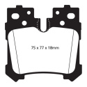 DP21812 Greenstuff Bakre Bromsbelägg (Gata) EBC Brakes