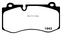 DP21943 Greenstuff Främre Bromsbelägg (Street) EBC Brakes