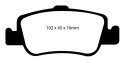 DP21949 Greenstuff Bakre Bromsbelägg (Gata) EBC Brakes