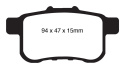 DP21987 Greenstuff Bakre Bromsbelägg (Gata) EBC Brakes