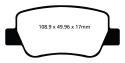 DP22027 Greenstuff Bakre Bromsbelägg (Gata) EBC Brakes
