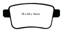 DP22034 Greenstuff Bakre Bromsbelägg (Gata) EBC Brakes