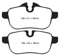 DP22046 Greenstuff Bakre Bromsbelägg (Gata) EBC Brakes
