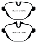 DP22047 Greenstuff Bakre Bromsbelägg (Gata) EBC Brakes