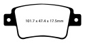 DP22101 Greenstuff Bakre Bromsbelägg (Gata) EBC Brakes