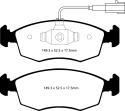 DP22141 Greenstuff Främre Bromsbelägg (Street) EBC Brakes