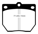 DP2273 Greenstuff Främre Bromsbelägg (Street) EBC Brakes