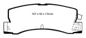 DP2629 Greenstuff Bakre Bromsbelägg (Gata) EBC Brakes