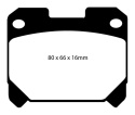 DP31005C Redstuff Bakre Bromsbelägg (Gata) EBC Brakes