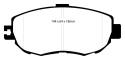DP31006C Redstuff Främre Bromsbelägg (Gata) EBC Brakes