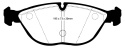 DP31035C Redstuff Främre Bromsbelägg (Gata) EBC Brakes
