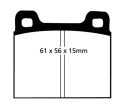 DP3104C Redstuff Bakre Bromsbelägg (Street) EBC Brakes