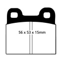 DP3105C Redstuff Bakre Bromsbelägg (Street) EBC Brakes