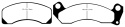 DP31166C Redstuff Främre Bromsbelägg (Gata) EBC Brakes