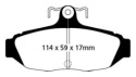 DP31172C Redstuff Bakre Bromsbelägg (Street) EBC Brakes