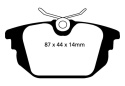 DP31214C Redstuff Bakre Bromsbelägg (Gata) EBC Brakes
