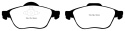 DP31353C Redstuff Främre Bromsbelägg (Gata) EBC Brakes