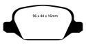DP31430C Redstuff Bakre Bromsbelägg (Gata) EBC Brakes