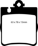 DP31441C Redstuff Bakre Bromsbelägg (Gata) EBC Brakes