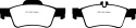 DP31491C Redstuff Bakre Bromsbelägg (Gata) EBC Brakes