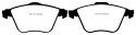DP31574C Redstuff Främre Bromsbelägg (Gata) EBC Brakes
