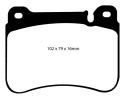 DP31590C Redstuff Främre Bromsbelägg (Gata) EBC Brakes