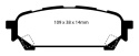 DP31687C Redstuff Bakre Bromsbelägg (Gata) EBC Brakes